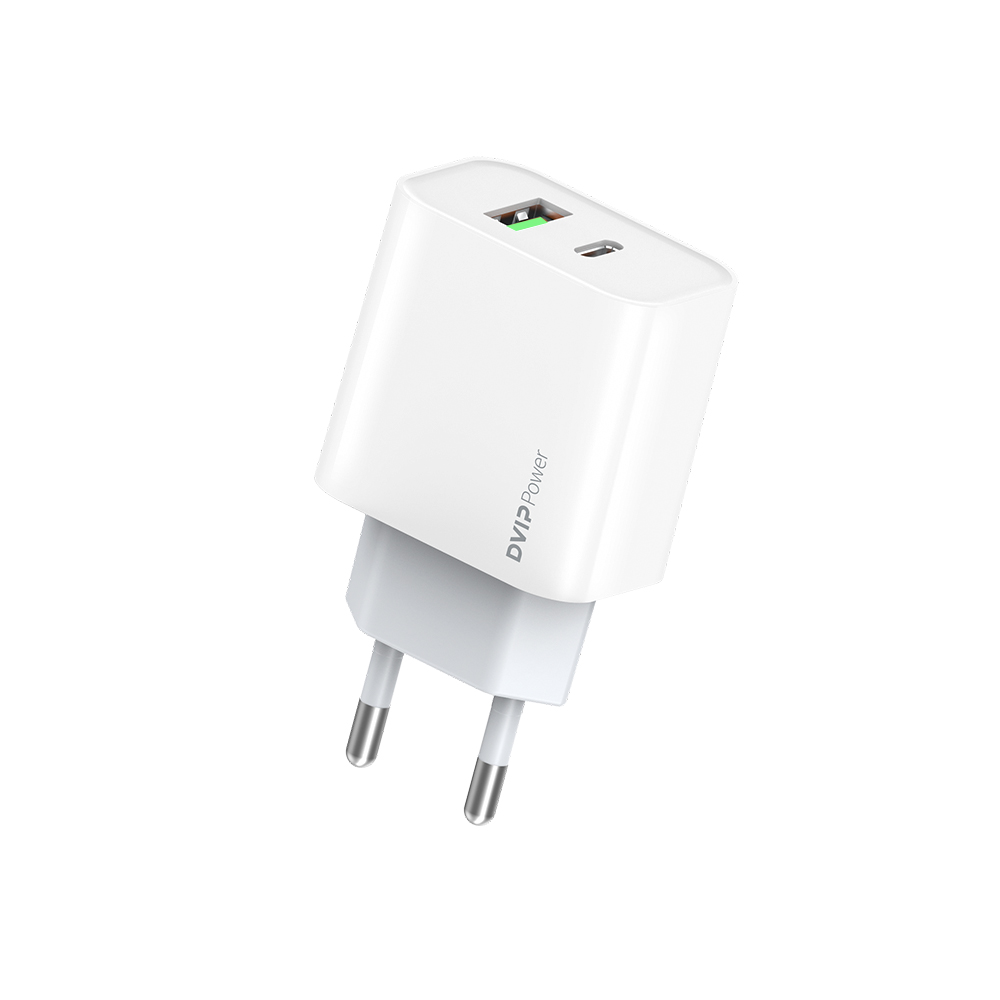 DVIP N30 20W Type-C PD + UsbA Quick Charger Çift Çıkışlı Şarj Aleti Başlığı