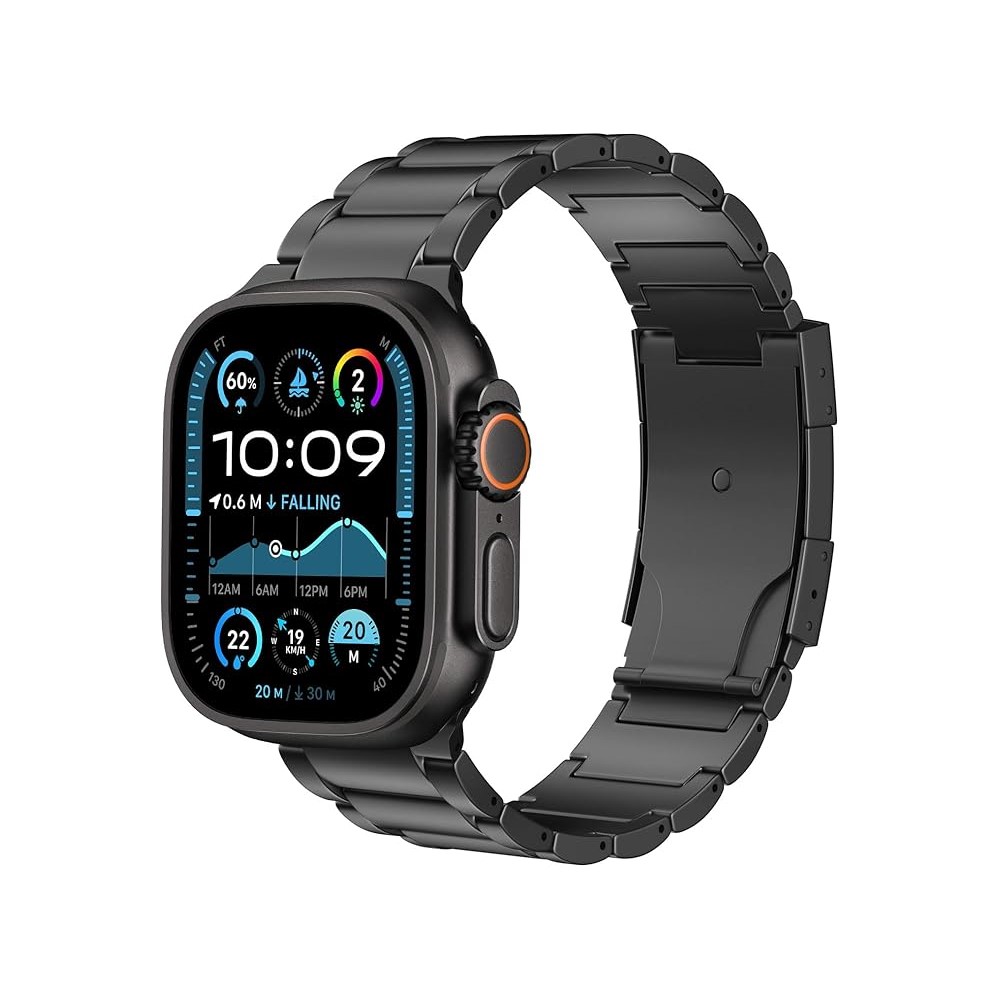 ScHitec Watch Ultra 2 Amoled Ekran WaterProof 3 Kordonlu Akıllı Saat 1Gb Hafıza Titanyum Siyah Teko2