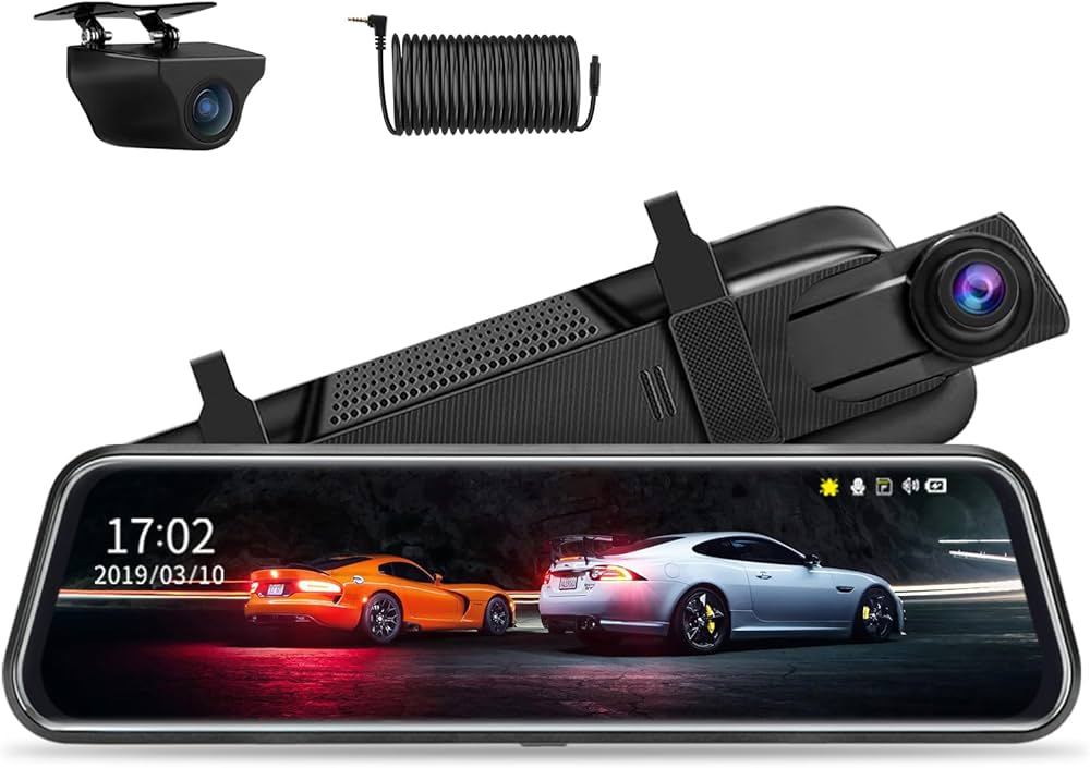 SChitec 10.7” Full HD 1080P Aynalı Araç İçi Dual Kamera Kayıt Cihazı H01